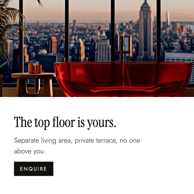 A designed post with the headline on a panel beneath the photograph